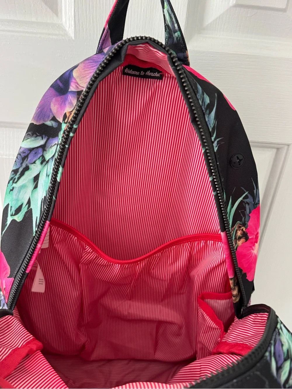 Herschel Supply Company Black Floral & Pineapple Backpack